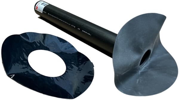 RoofCover PE afvoer met losse butyl kleefring