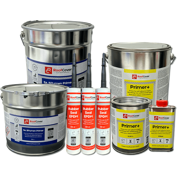 RoofCover Primer+ en RubberSeal EPDM kit gamma